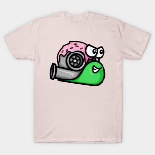 Turbo Snail - Blue and Pink Donut T-Shirt